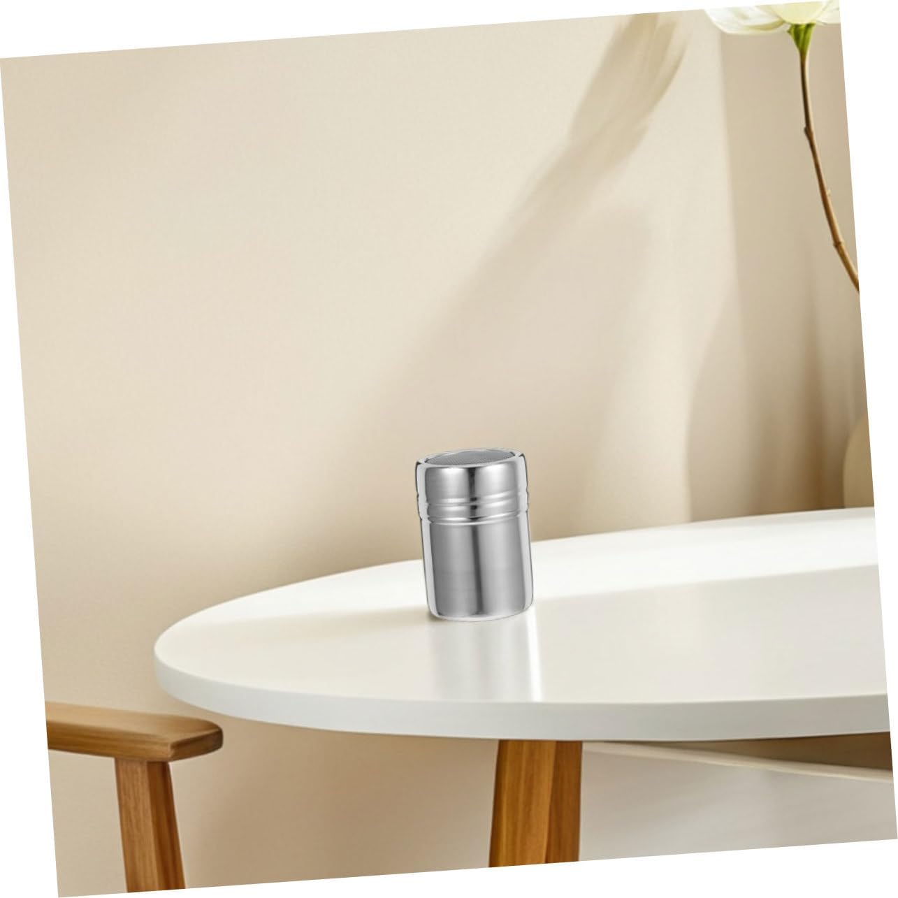 Powder Shaker 2 Pcs Stainless Steel with Lid for Coffee and Cocoa