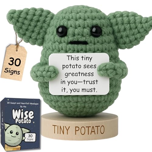 Handmade Baby Yoda Positive Crochet Doll with 30...
