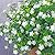 BCBLF Artificial Flowers for Outdoors, 12 Bundles UV Resistant Realistic Faux Plants for Outside Porch Planter, Spring Summer Home Garden Decoration, White