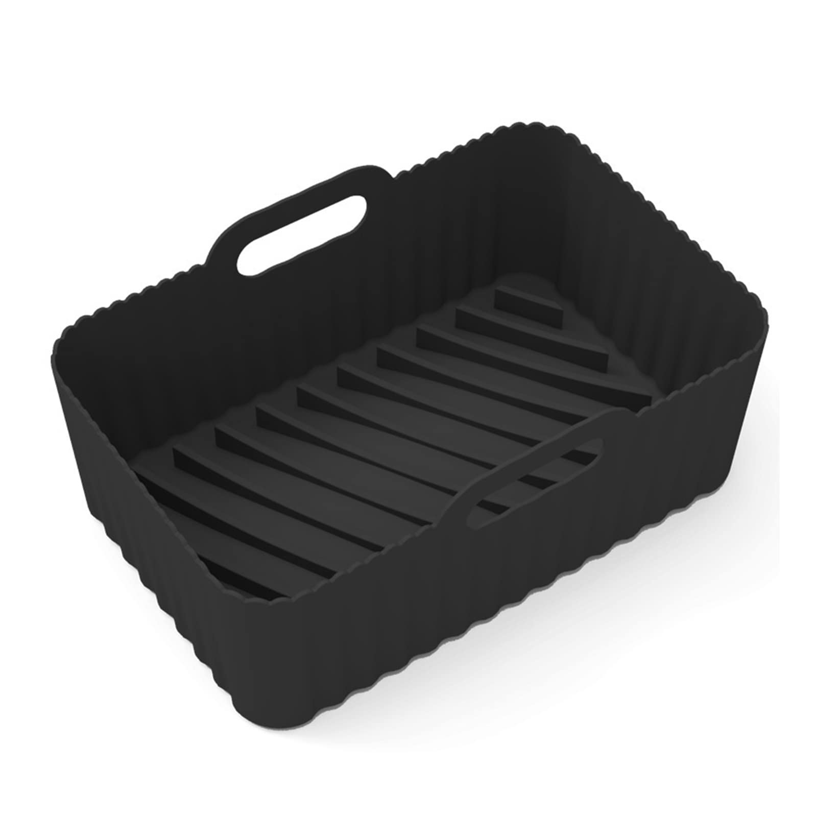 Tsophreniq Air Silicone Pot Fryers Oven Baking Tray for Pizza Fried Chicken Accessories Pan Mat Pot Liners Rectangle Oven Tray for Cooking Liners Rectangular