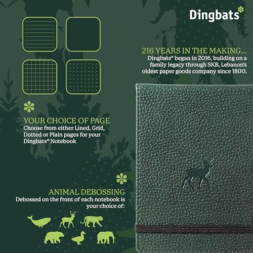 Carnet de notes A6 blanc écriture journal intime rigide Dingbats - 2