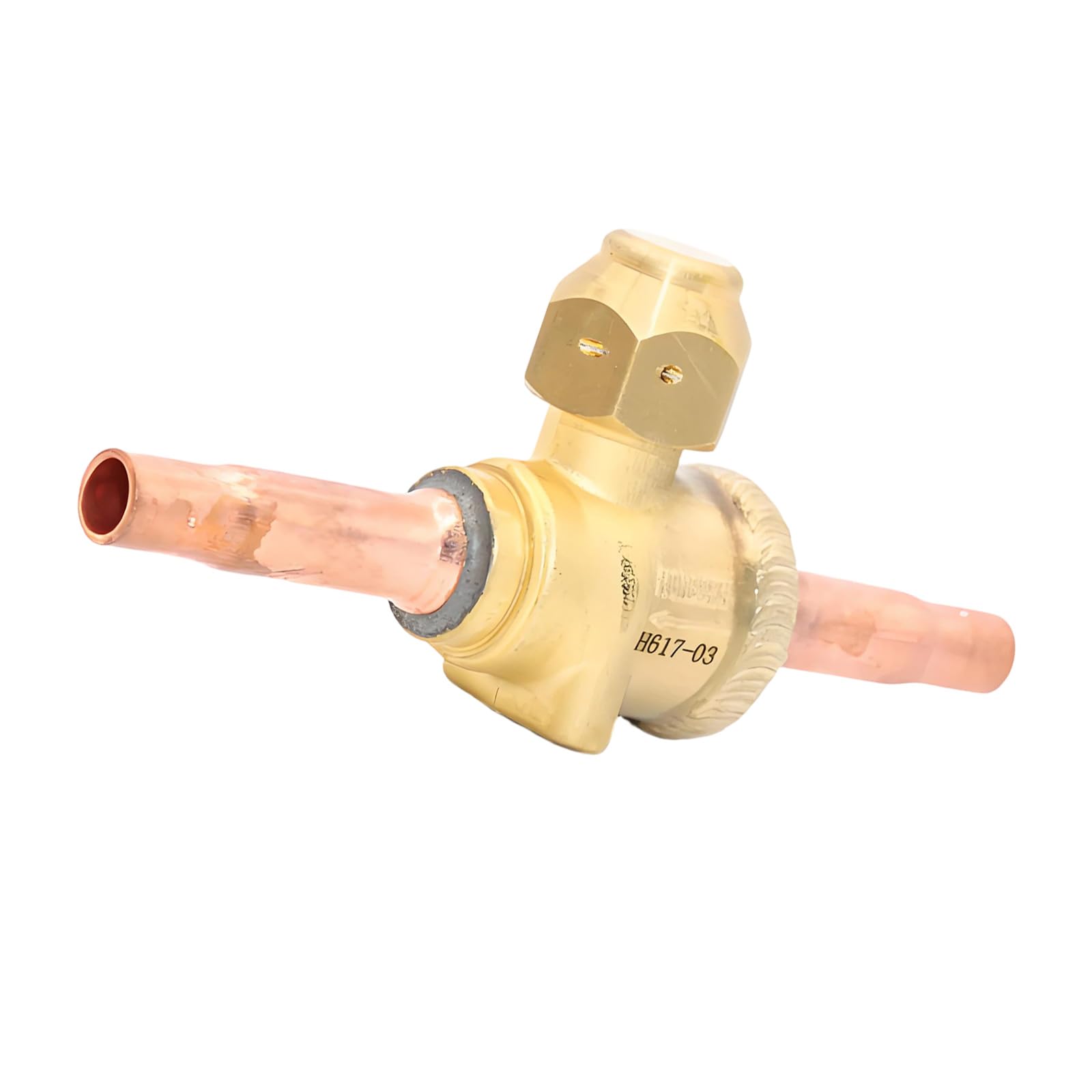 Uikios 6S Brass Bidirectional Shut Off Valves With Welded Ball Structure 4 Type For Refrigeration Heat Pumps Air Conditioning Systems Welded Ball Gate
