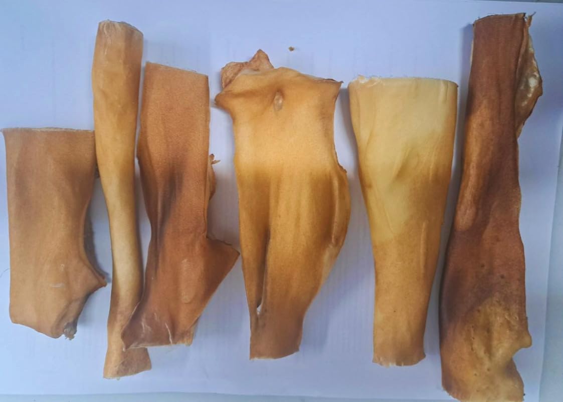 Skóra wołowa dla psa 15cm, 500g, naturalny Przysmak do żucia suszony powietrzem, Gryzak dla małych i dużych Psów, bez konserwantów i sztucznych dodatków, Polska Produkcja