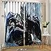 ZWLI Cortinas Opacas para Ventana Transformers Edad de extinción Impresión para Cortinas de Ventana Cenefas W54 x L39 Pulgadas Ojal Top Cortinas Opacas