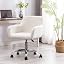 White Faux Fur & Silver Base