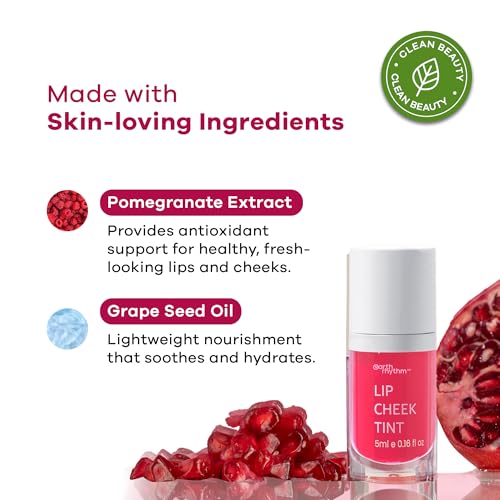 Image of Earth Rhythm Lip & Cheek Tint - 10 Hour Wear, 100% Plant-Based Pigments, No Silicones, No Mineral Oil - Mermaid