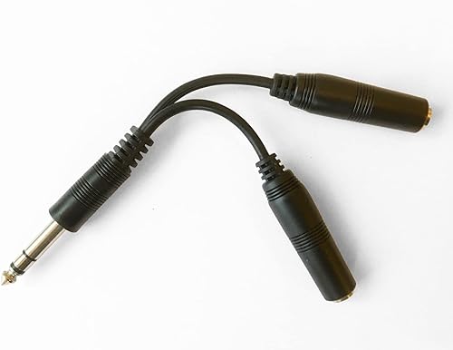 Silverline - Divisores de tambor de cable en Y compatibles con Roland V-Drums, estéreo TRS macho a 2 hembras mono TS