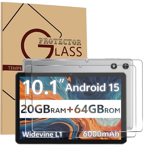 Worcoiy (2 Pack Screen Protector for SVITOO P10/Sharecloud P10 Android Tablet 10 inch, Tempered Glass Film Anti-Scratch High Touch Sensitivity