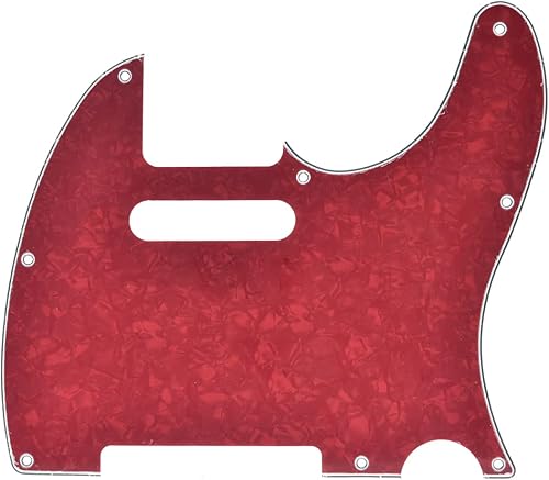 Miniatura 72 de KAISH 8 agujeros Tele Guitarra Golpeador TL Pick Guard Scratch Plate para Estados Unidos/México Telecaster/Tele Negro 1 Capa