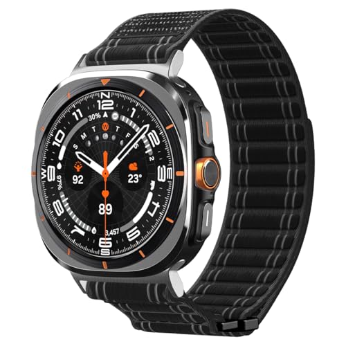 Spigen WBF0 for Samsung Galaxy Watch ULTRA Band 47mm (2025/2024) Lightweight Fabric Strap - Black