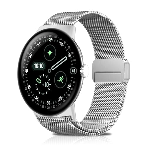 [MosFoil] Google Pixel Watch 4 41MM/3/2/1 �����o���h �~���l�[�[ �����x���g �X�e�����X�� �s�N�Z���E�H�b�`4 41mm �o���h ���C�o�b�N���t�� �}�O�l�b�g�� google pixel watch 4 41mm/