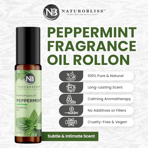 Image of NaturoBliss Peppermint Essential Oil Roll-On, 10 ml