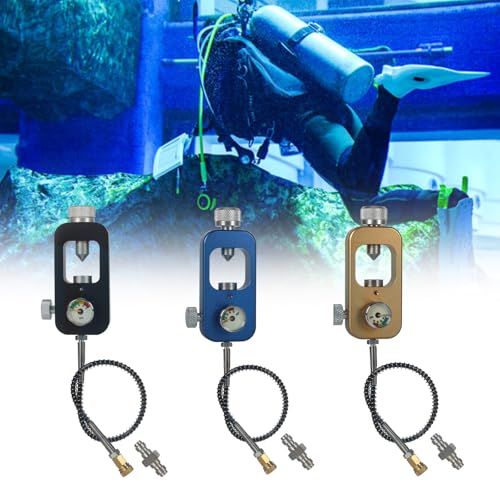 Adaptador de tanques de buceo en aluminio para recarga de cilindro de oxígeno 3