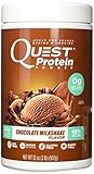 Quest Nutrition Protein Powder, Chocolate Milkshake, 23g Protein, 88% P/Cals, 0g Sugar, 2g Net Carbs, Low Carb, Gluten Free, Soy Free, 2lb Tub