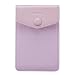 FRIFUN Cell Phone Wallet Ultra-slim Self Adhesive Credit Card Holder Stick on Wallet Cell Phone Leather Wallet For Smartphones Sleeve Covers Credit Cards and Cash (Pink)