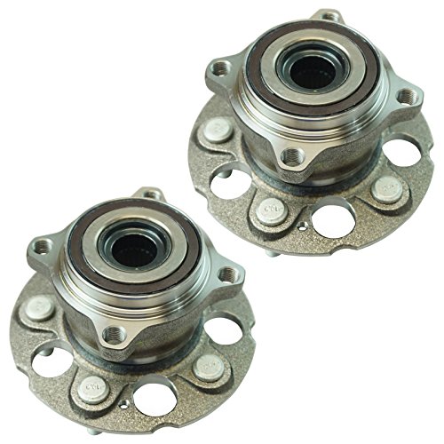 Image of TRQ Rear Driver and Passenger Side Wheel Bearing and Hub Assembly Set 2 Piece Compatible with 2012-2016 Honda CR-V AWD 2013-2015 Acura RDX AWD