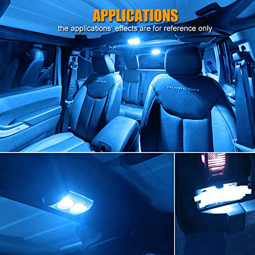 Kit interior LED Ice Blue 7 piezas para Jeep Wrangler JK miniatura 7