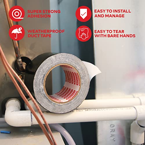 Xfasten Super Strength Duct Tape, Black, 3" X 30 Yards, Indoor And Outdoor Duct Tape For School And Industrial Use- Waterproof And Weatherproof #TOP2