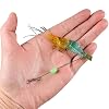 Valkyrie 7 Piece Phosphorous Faux Shrimp Fish Feed Silicone 8cm 5gr Artificial Fishing Rod Feed Set with Hooks