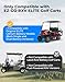 KEMIMOTO Upgraded Golf Cart Under Seat Storage Tray Compatible with EZ-GO RXV Elite Golf Carts, Durable ABS Underseat Organizer, 110 Lbs Capacity, Black