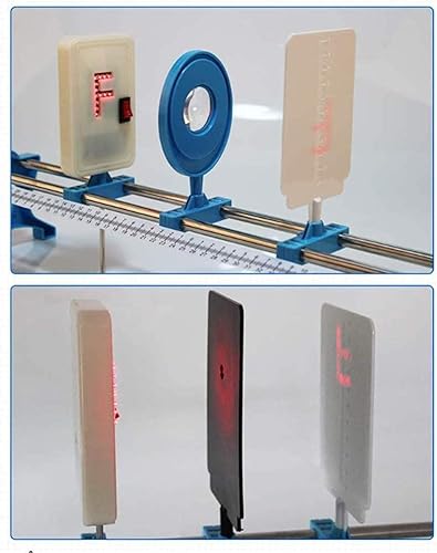 Miniatura 2 de KYUJTYJ El kit de experimento para óptica física Tri-Prism Cóncava Lente convexa que interrumpe el espejo Banco óptico Espejo arco iris Fuente de