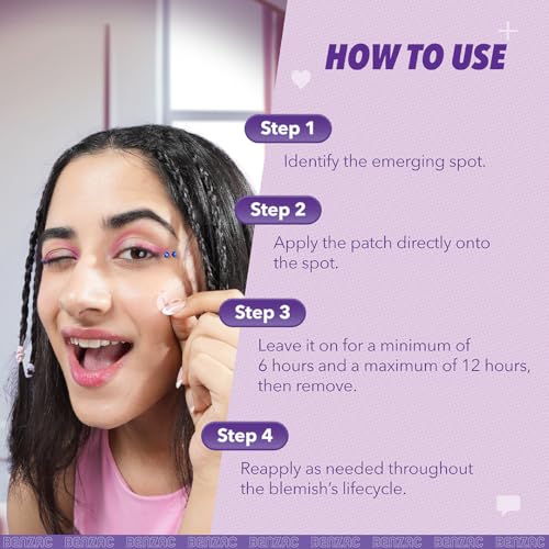 Image of Benzac Power Patch | Fast-Acting Pimple Patch | 6-Hour Visible Results | Ultra-Thin & Invisible Acne Patches | Shrinks, Soothes & Fades Pimples | Dermatologist-Tested | Pack of 12 Patches