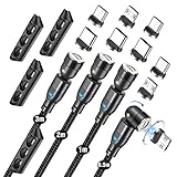 【540 ° Rotation in Kombination】Unser magnetisches Ladekabel hat ein 180 ° Gelenk und ein 360 ° drehbares magnetisches click on Design.Die Nutzung der Geräte im Ladeberieb wird so sehr viel einfacher und komfortabler! Während des Ladevorgangs Spiele zu spielen, Videos anzusehen Emails zu schreiben oder Whatsapp Nachrichten zu versenden wird so deutlich angenehmer. Es profitieren insbesondere Gamer von der gewonnenen Bewegungsfreiheit.