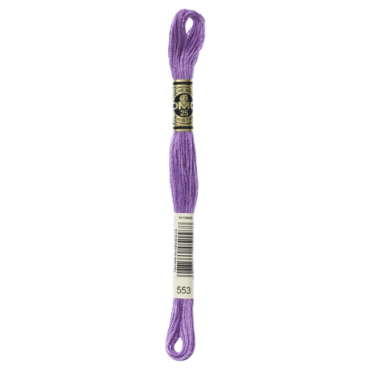 DMC Embroidery Floss Mouline Stranded Cotton Thread for Hand Embroidery and Sewing - Colour No: 553-12 x 8m Skeins — image 1