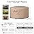 Fire Pit Cover Round - 33-36 Inch Heavy Duty 900D Strong Tear-Resistant and UV Resistant and Waterproof and Fading Resistant Material Polyester Firepit Covers Round for Outdoor Fire Pit - Wheat