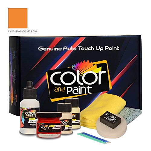 Color and Paint Compatible with/Audi Tt Roadster/MANIOK Yellow - LY1F / Touch UP Paint System for Paint Chips and Scratches/Basic Care