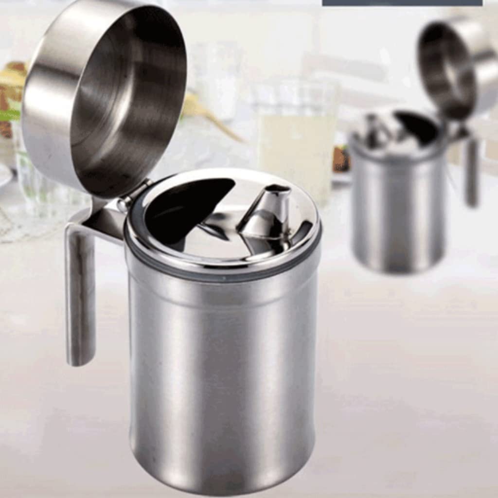 Botella de almacenamiento de aderezo para ensaladas con aceite a prueba de fugas, dispensador sin labios, vertido sin labios, recipiente de vinagre de cocina, botella de almacenamiento para cocina