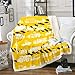 Manta para excavadora para niños, manta de franela para tractores, camiones y niñas, manta de felpa para cama de 30 x 40 pulgadas, para grúas y batidoras, manta para sofá decorativo, color amarillo