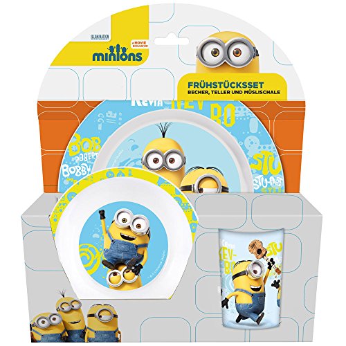 Preisvergleich Produktbild Minions Frühstücksset 3-tlg.