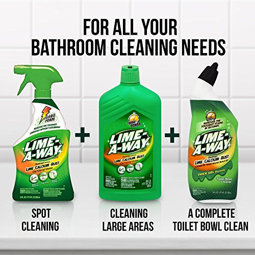 Lime-A-Way Liquid Toilet Bowl Cleaner Remove Lime Calcium Rust 16 oz (Pack of 4)