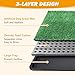 ondware Dog Grass Pad with Tray,35x23in Dogs Potty Tray with 2-Pack Upgraded Replacement Artificial Grass,Dog Litter Box for Pet Training,Indoor Portable Pottys Pet Toilet