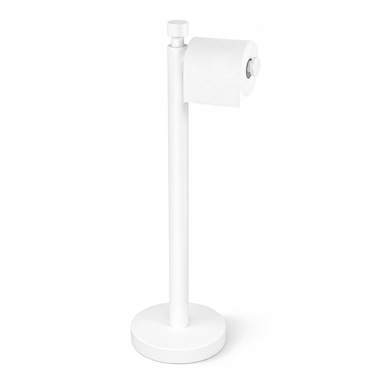 YUMORE Toilet Paper Holder Stand with Weighted Base, Matte Black — Amazon image 9