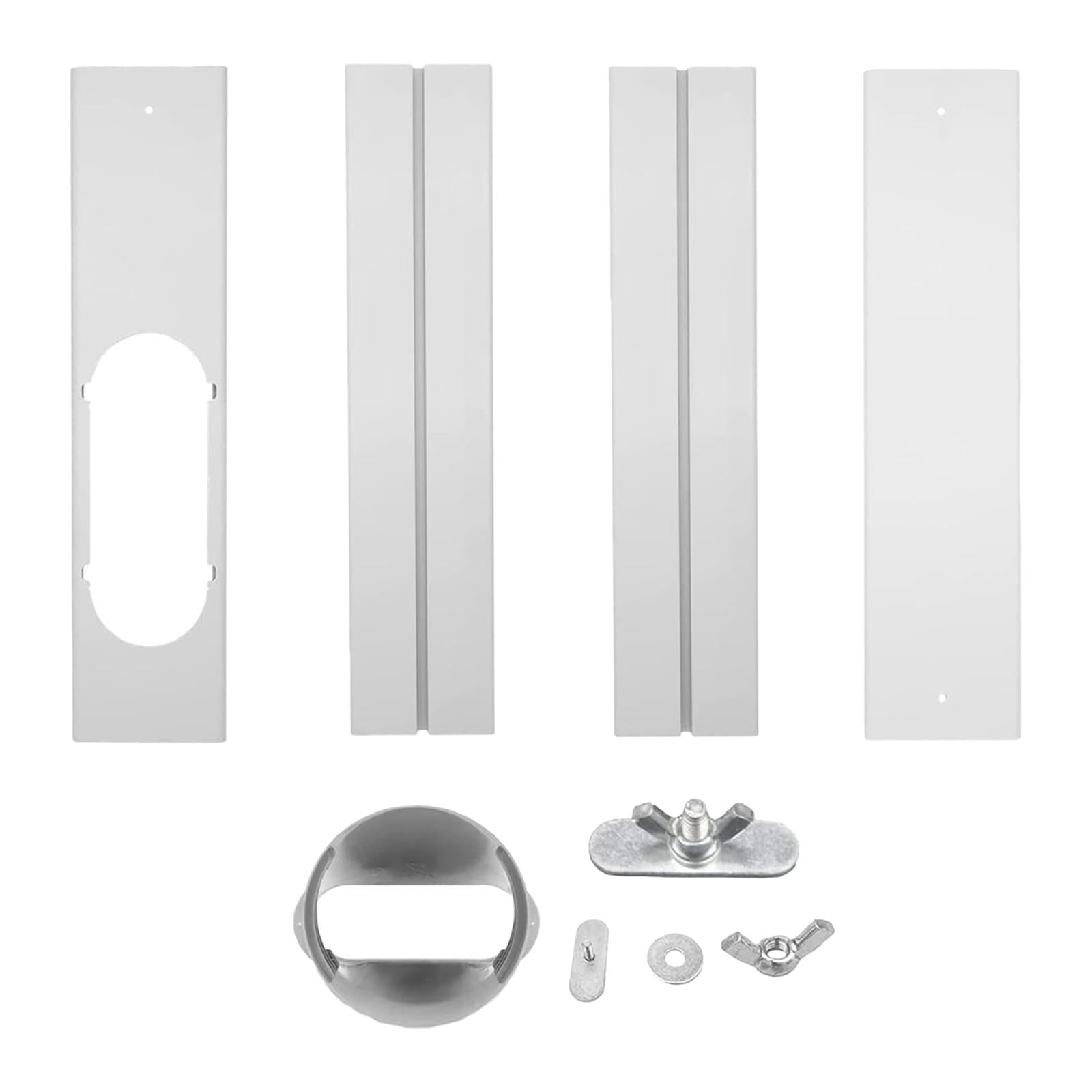 Portable Air Conditioner Window Kit Lightweight Telescopic with Flat Coupler 4pcs-image-34