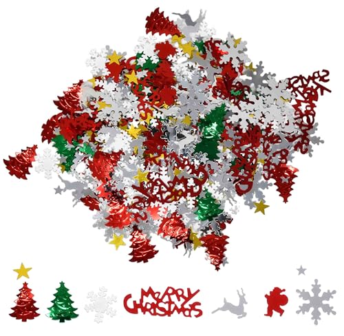 image for Gift Boutique 150g Christmas Confetti Table Decorations – 8 Festive 