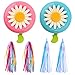 WENTS Campanas de Bicicleta para niños 2pcs y Bicicleta Streamer Scooter Streamer Accesorios 4pcs Piezas de Bicicleta para niños pequeños