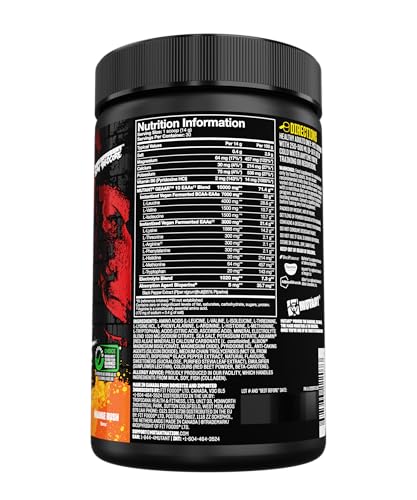 Mutant GEAAR Orange Rush poudre EAA musculation acides aminés 400g