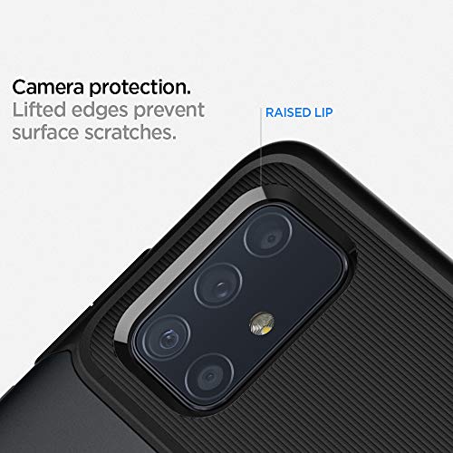 Image of Spigen Slim Armor Back Cover Case for Samsung Galaxy A71 (TPU + Poly Carbonate | Metal Slate)