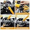 Steering Wheel Lock Twin Bar, Steering Wheel Locks, Car Universal Steering Lock Heavy Duty High Visibility Universal Fit for Cars, SUVs, Motorhomes, Caravans, 2 Keys #3