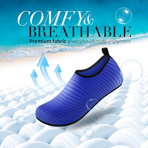 Image of Homitem Water Shoes for Women Men Aqua Socks Swim Beach Pool River Slip-On Barefoot Quick-Dry Vacation Cruise Essentials Accessories for Yoga Kayak Sports