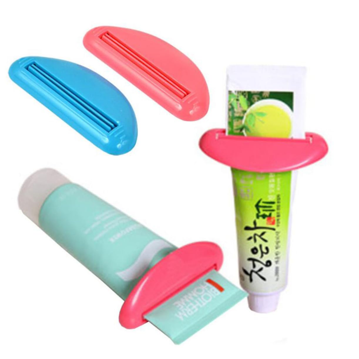 TOVINANNA 6 Pcs Toothpaste Rolling Yogurt Strainer Manual Toothpaste Tube Squeezer Facial Toothpaste