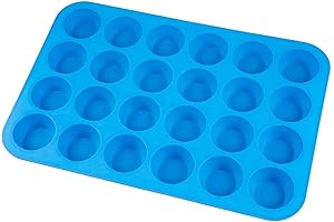 Silicone Muffin Pan Mini 24 Cups Cupcake Pan