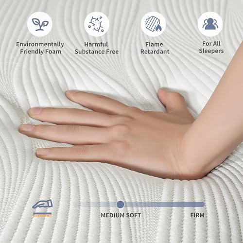 Image of ESHINE Split King Adjustable Bed Frame 14 inch Hybrid Matt with Dual USB | Bed Base, Lumbar Support, Head-Pillow-Tillt, Zero Gravity, Wireless Remote, Smart App, Under Bed Light, 6000 Series