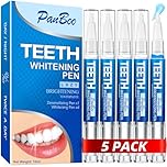Teeth Whitening Pen Gel 5 Pack for 70+ Treatments | Enamel-Safe & Sensitivity-Free 4 Whitening Pens Plus 1 Desensitizing Pen | Instant Teeth Whitening Kit that 1-6 Shade Whiter in 1-2 Weeks | Mint