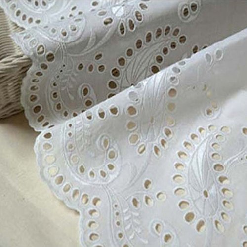 Dentelle Festonnée Ivoire 4m X 4.2cm - Bordure Coton Vintage - Pour Couture Vêtements Et Déco Home