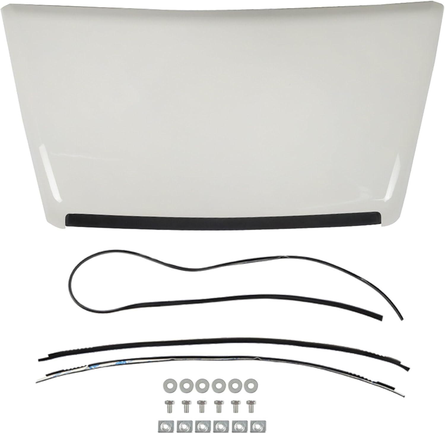 Hood Bulge Scoop White Front Upper Replacement for 2014-2021 Tundra TRD Pro Sport Style