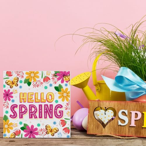 Spring-Decor-Floral-Spring-Sign-Decorations-Hello-Spring-Wood-Block-Plaque-Sign-for-Home-Desk-Table-5-x-5-Inches Spring Decor Floral Spring Sign Decorations Hello Spring Wood Block Plaque Sign for Home Desk Table 5 x 5 Inches